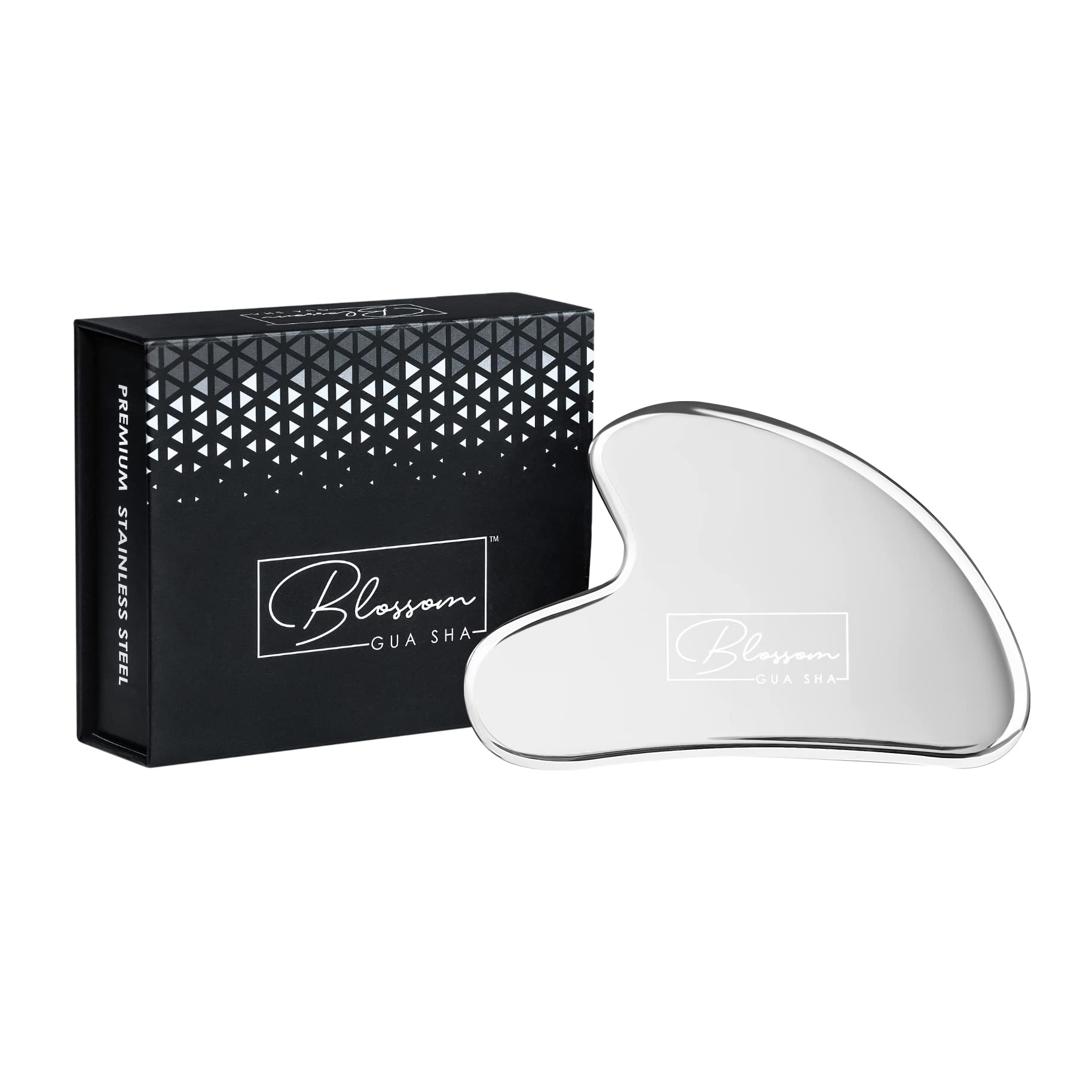 Blossom Stainless Steel Gua Sha Travel Pouch