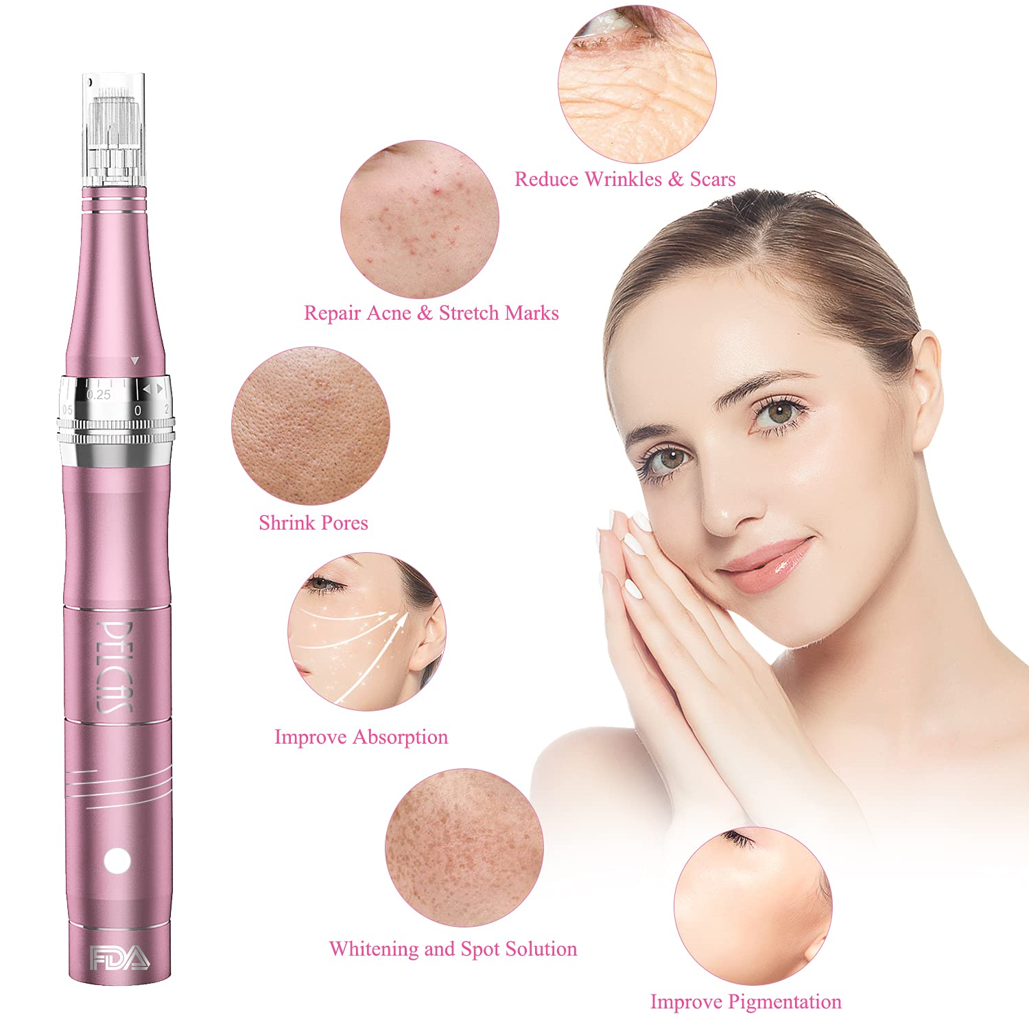 PELCAS Electric Microneedling Pen