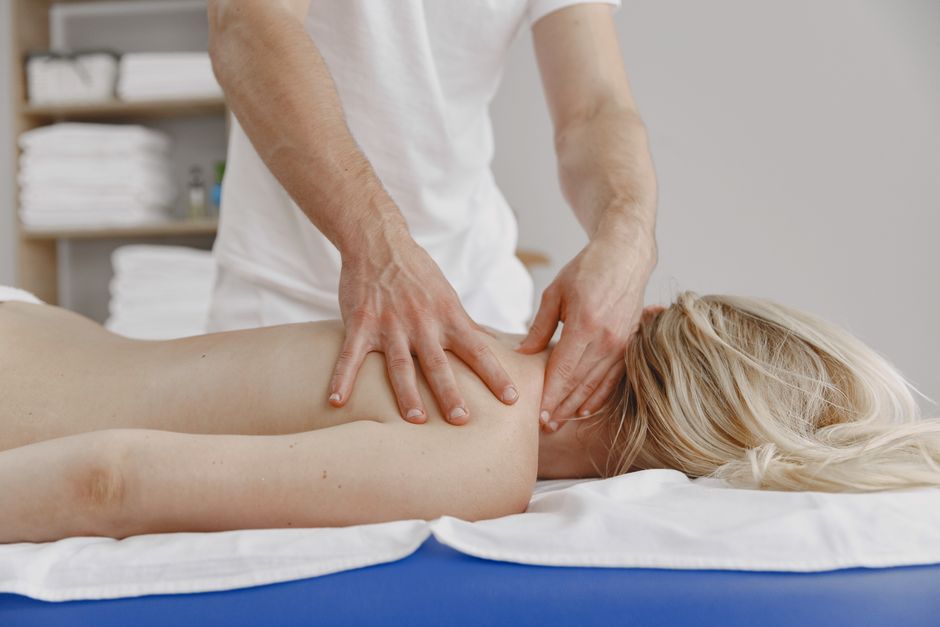 woman body massage therapy