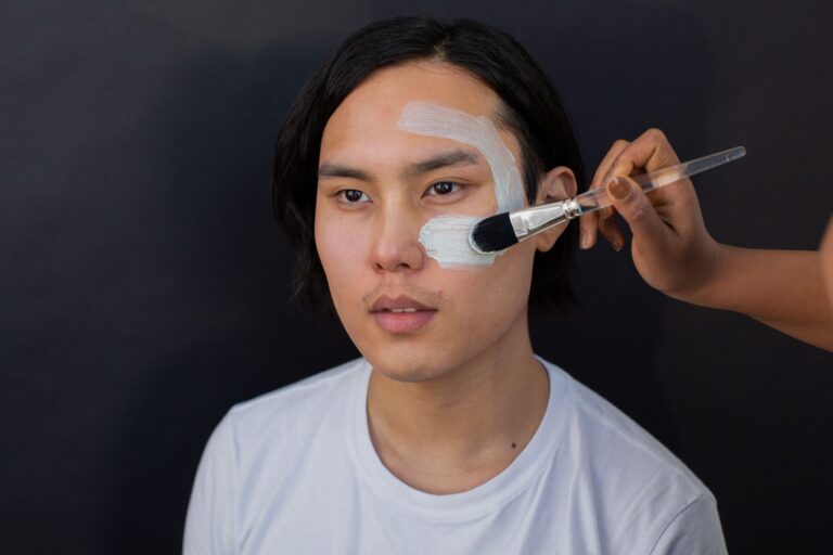 silicone face mask brush applicator